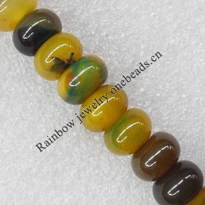 Gemstone beads, Agate(dyed), Rondelle 12x16mm Hole:1.5mm, Sold per 15.7-inch strand