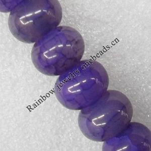 Gemstone beads, Agate(dyed), Rondelle 10x14mm Hole:1.5mm, Sold per 15.7-inch strand