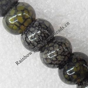 Gemstone beads, Agate(dyed), Rondelle 10x14mm Hole:1.5mm, Sold per 15.7-inch strand