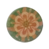 Pottery Clay Cabochons, NO-Hole Jewelry Fingings, Coin 10mm Thick:About 5mm, Sold by Bag