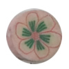 Pottery Clay Cabochons, NO-Hole Jewelry Fingings, Coin 10mm Thick:About 5mm, Sold by Bag