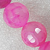 Gemstone beads, Agate(dyed), Faceted Round 18mm Hole:1.5mm, Sold per 15.7-inch strand