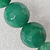 Gemstone beads, Agate(dyed), Faceted Round 12mm Hole:1.5mm, Sold per 15.7-inch strand