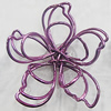 Iron Thread Component Handmade Lead-free, Flower 38mm, Sold by Bag