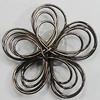 Iron Thread Component Handmade Lead-free, Flower 30mm, Sold by Bag