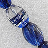 Blue sand Stone Beads, Faceted Oval 15x20mm Hole:About 1.5mm, Sold per 15.7-inch strand