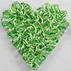 Iron Thread Component Handmade Lead-free, Heart 25mm, Sold by Bag