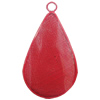 Iron Thread Component Handmade Lead-free, Teardrop 60x33mm, Sold by Bag