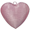 Iron Thread Component Handmade Lead-free, Heart 50x50mm, Sold by Bag