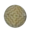 Pottery Clay Cabochons, NO-Hole Jewelry Fingings, Coin 10mm Thick:About 5mm, Sold by Bag