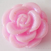 Resin Cabochons, No Hole Headwear & Costume Accessory, Flower, About 13mm in diameter, Sold by Bag