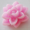 Resin Cabochons, No Hole Headwear & Costume Accessory, Flower, About 14mm in diameter, Sold by Bag