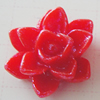 Resin Cabochons, No Hole Headwear & Costume Accessory, Flower, About 14mm in diameter, Sold by Bag