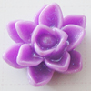 Resin Cabochons, No Hole Headwear & Costume Accessory, Flower, About 14mm in diameter, Sold by Bag