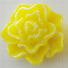 Resin Cabochons, No Hole Headwear & Costume Accessory, Flower, About 15mm in diameter, Sold by Bag