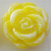 Resin Cabochons, No Hole Headwear & Costume Accessory, Flower, About 13mm in diameter, Sold by Bag