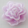 Resin Cabochons, No Hole Headwear & Costume Accessory, Flower, About 15mm in diameter, Sold by Bag