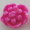 Resin Cabochons, No Hole Headwear & Costume Accessory, Flower, About 14mm in diameter, Sold by Bag