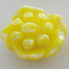 Resin Cabochons, No Hole Headwear & Costume Accessory, Flower, About 14mm in diameter, Sold by Bag