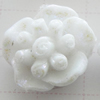 Resin Cabochons, No Hole Headwear & Costume Accessory, Flower, About 14mm in diameter, Sold by Bag