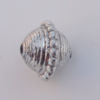 Jewelry findings, CCB plastic Beads Antique sliver, Bicone 10x10mm Hole:mm, Sold by Bag