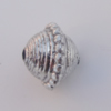 Jewelry findings, CCB plastic Beads Antique sliver, Bicone 10x10mm Hole:mm, Sold by Bag