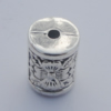 Jewelry findings, CCB plastic Beads Antique sliver, Column 14x11mm Hole:2mm, Sold by Bag