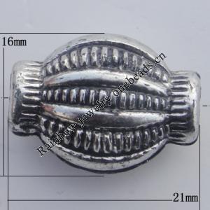 Jewelry findings, CCB plastic Beads Antique sliver, Lantern 21x16mm Hole:2mm, Sold by Bag