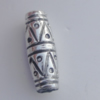 Jewelry findings, CCB plastic European style Beads Antique sliver, Tube 22x18mm Hole:4mm, Sold by Bag
