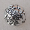 Jewelry findings, CCB plastic Beads Antique sliver, Round 16mm Hole:1mm, Sold by Bag