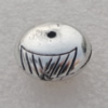 Jewelry findings, CCB plastic Beads Antique sliver, 20x10mm Hole:2mm, Sold by Bag