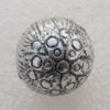 Jewelry findings, CCB plastic Beads Antique sliver, Round 18mm Hole:3mm, Sold by Bag