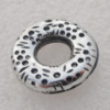 Jewelry findings, CCB plastic Donuts Antique sliver, 20x18mm, Sold by Bag