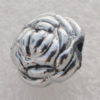 Jewelry findings, CCB plastic Beads Antique sliver, Flower 16x13mm Hole:1mm, Sold by Bag