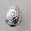 Jewelry findings, CCB plastic Beads Antique sliver, Teardrop 20x16mm Hole:3mm, Sold by Bag