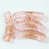 Gold Sand Lampwork Beads, Tube 37x10mm Hole:About 2mm, Sold by PC