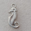 Jewelry findings, CCB plastic Pendant Platina plated, 28x12mm Hole:3mm, Sold by Bag