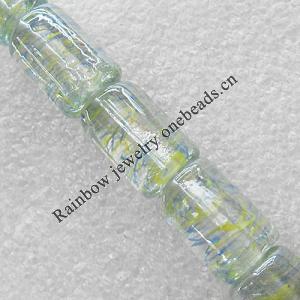 Lampwork Beads, Column 18x11mm Hole:1.5mm, Sold by PC