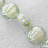 Lampwork Beads, Flat Round 20mm Hole:1.5mm, Sold by PC