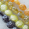Lampwork Beads, Mix Color Flat Round 20mm Hole:1.5mm, Sold by Group