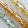 Lampwork Beads, Mix Color Column 20mm Hole:1.5mm, Sold by Group