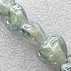 Lampwork Beads, Heart 20mm Hole:1.5mm, Sold by PC