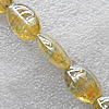 Lampwork Beads, Flat Oval 24x16mm Hole:1.5mm, Sold by PC