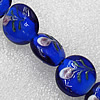 Lampwork Beads, Flat Round 20mm Hole:1.5mm, Sold by PC