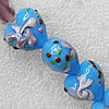 Lampwork Beads, Heart 20mm Hole:1.5mm, Sold by PC