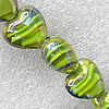 Lampwork Beads, Heart 20mm Hole:1.5mm, Sold by PC