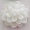 Resin Cabochons, No Hole Headwear & Costume Accessory, Flower, About 12mm in diameter, Sold by Bag