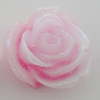 Resin Cabochons, No Hole Headwear & Costume Accessory, Flower, About 19mm in diameter, Sold by Bag