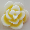 Resin Cabochons, No Hole Headwear & Costume Accessory, Flower, About 17mm in diameter, Sold by Bag