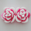 Resin Cabochons, No Hole Headwear & Costume Accessory, Flower, About 17mm in diameter, Sold by Bag